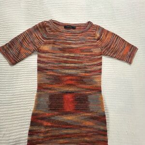 Vertigo Striped Multicolor Knit Top Size XS